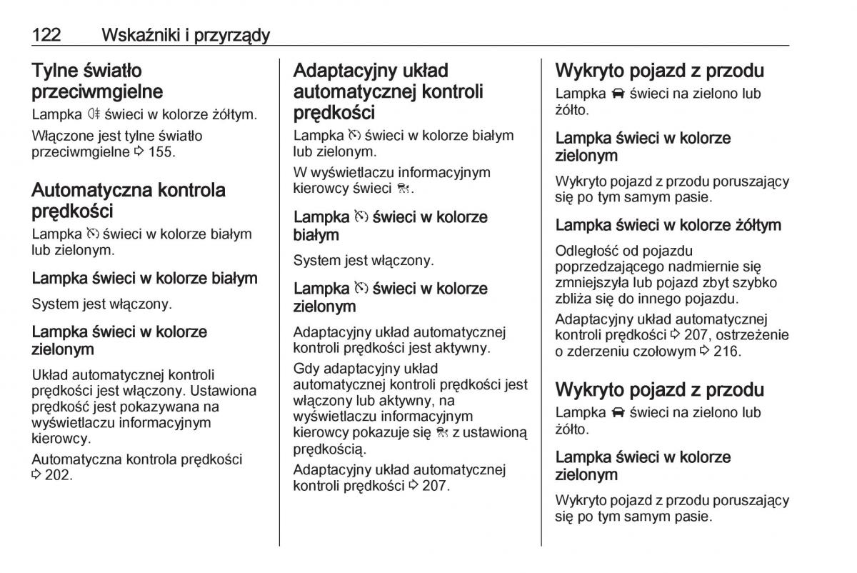 Opel Astra K V 5 instrukcja obslugi / page 124