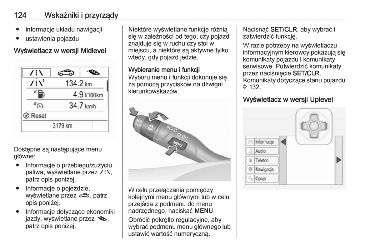 Opel Astra K V 5 instrukcja obslugi / page 126