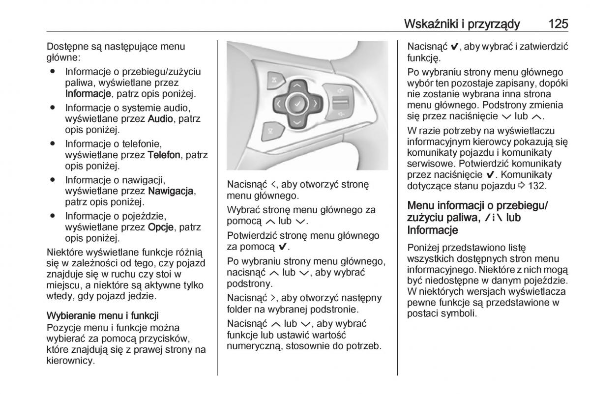 Opel Astra K V 5 instrukcja obslugi / page 127