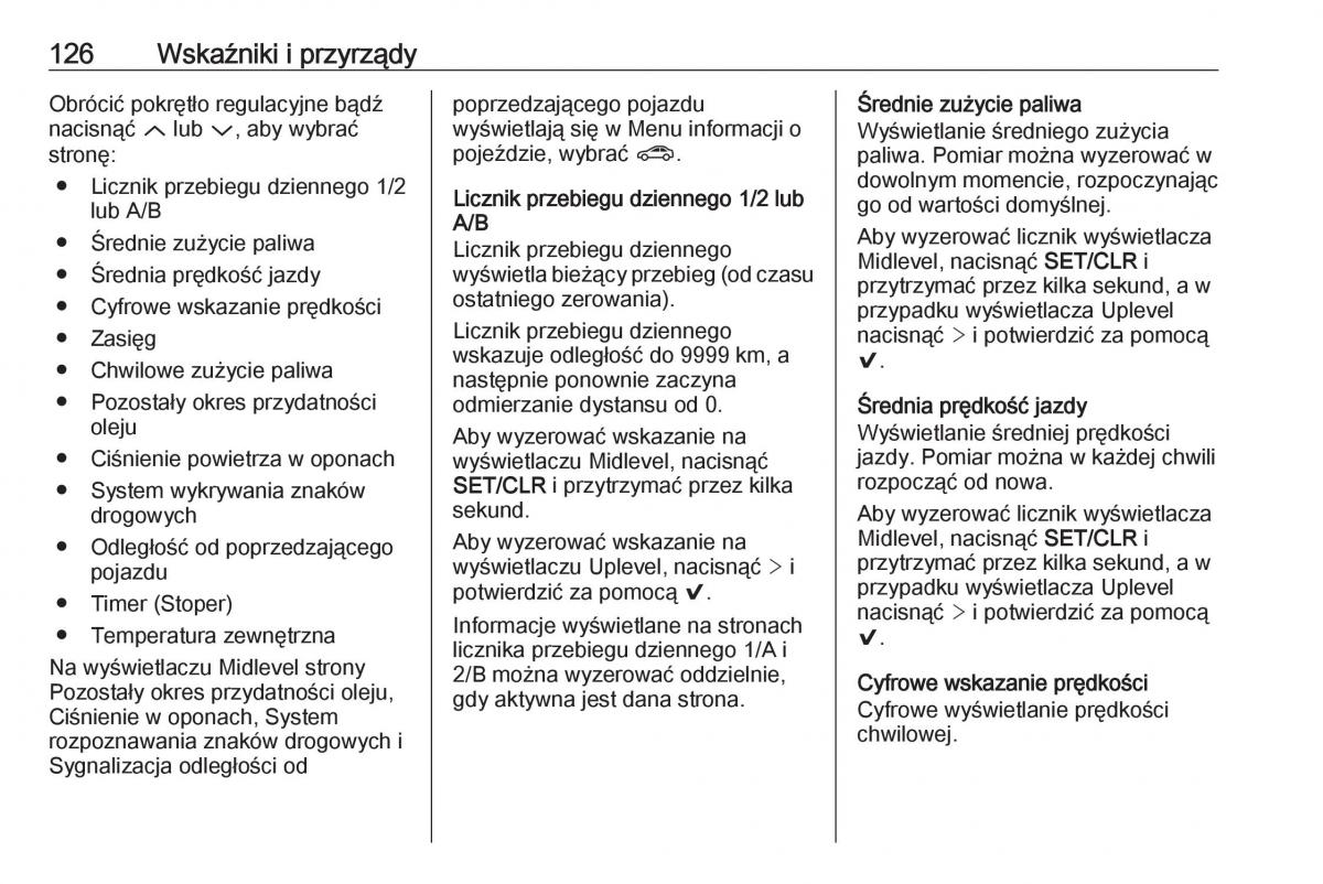 Opel Astra K V 5 instrukcja obslugi / page 128