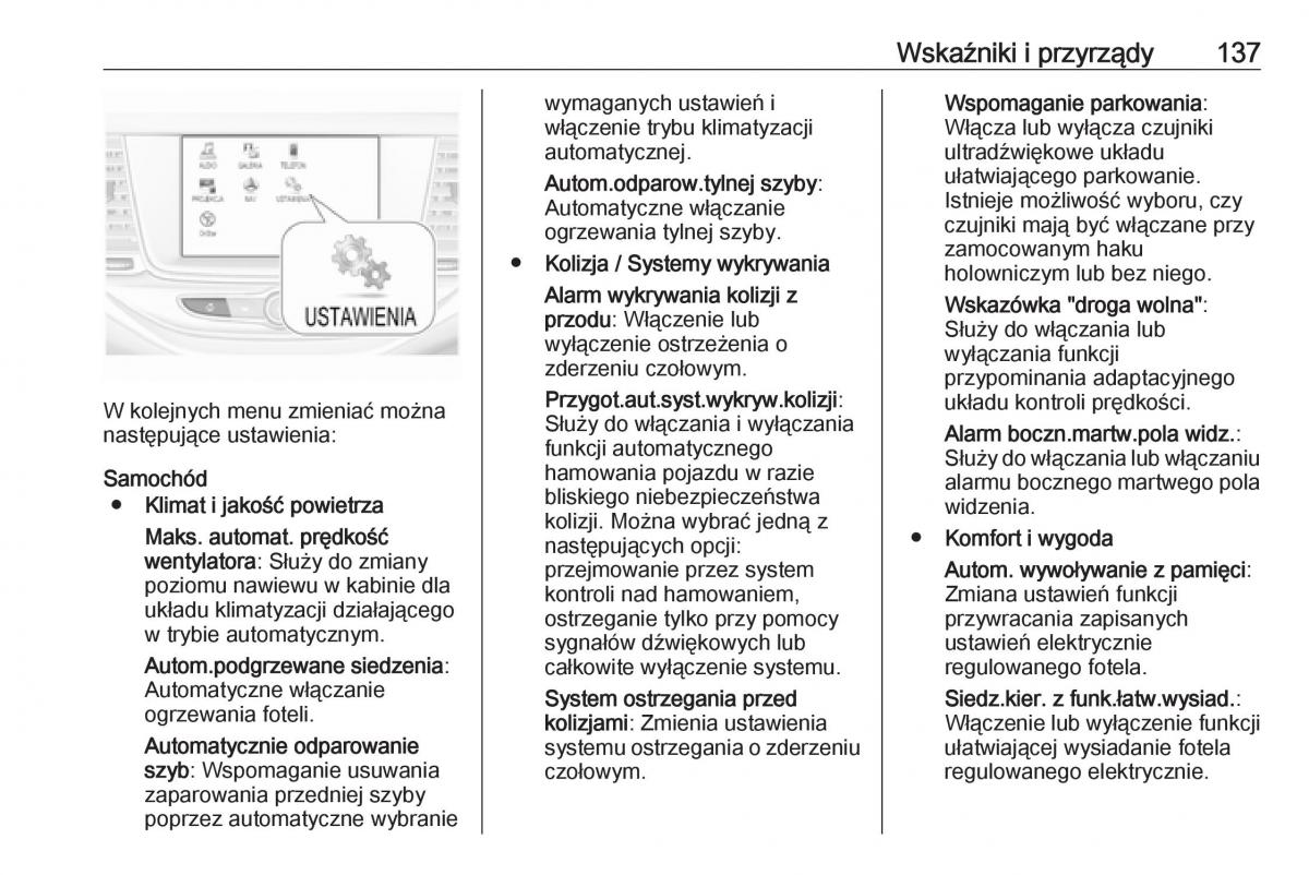 Opel Astra K V 5 instrukcja obslugi / page 139