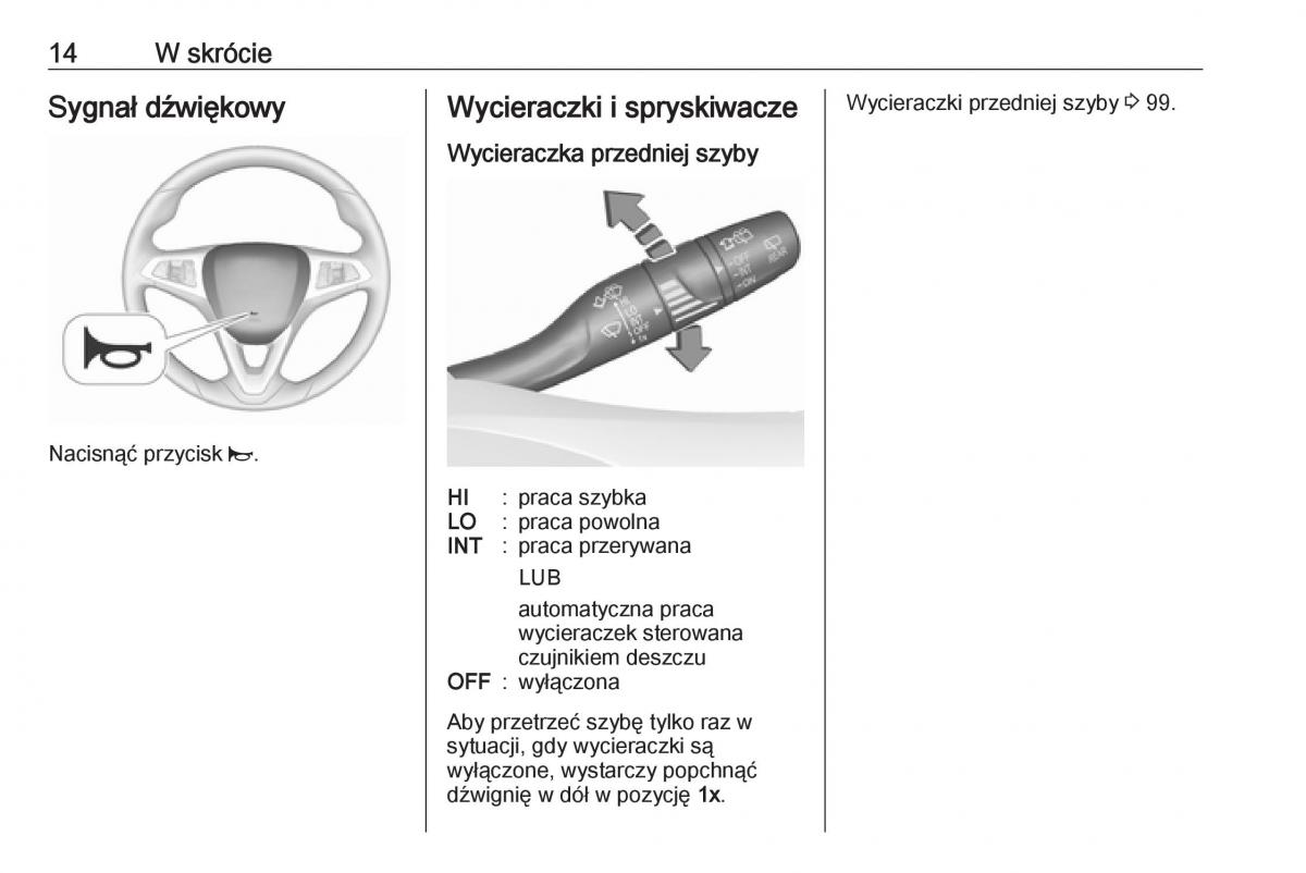 Opel Astra K V 5 instrukcja obslugi / page 16