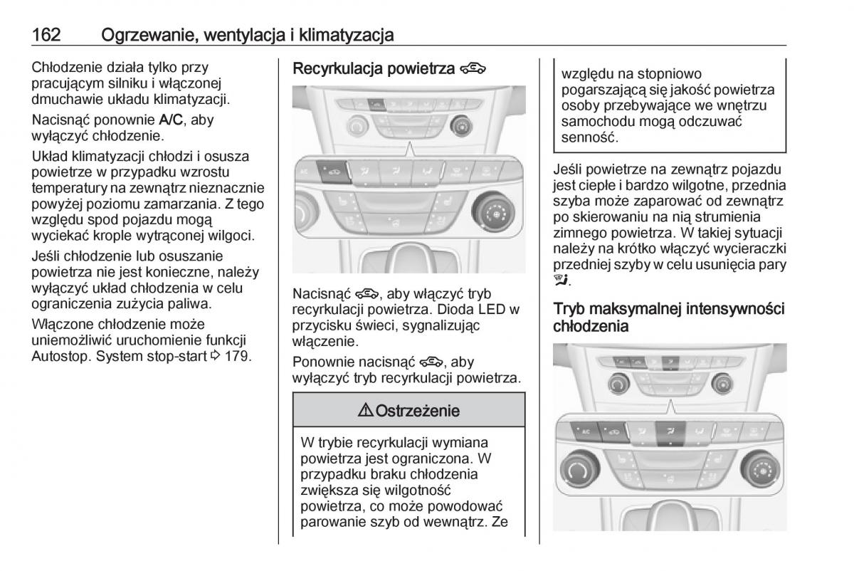 Opel Astra K V 5 instrukcja obslugi / page 164