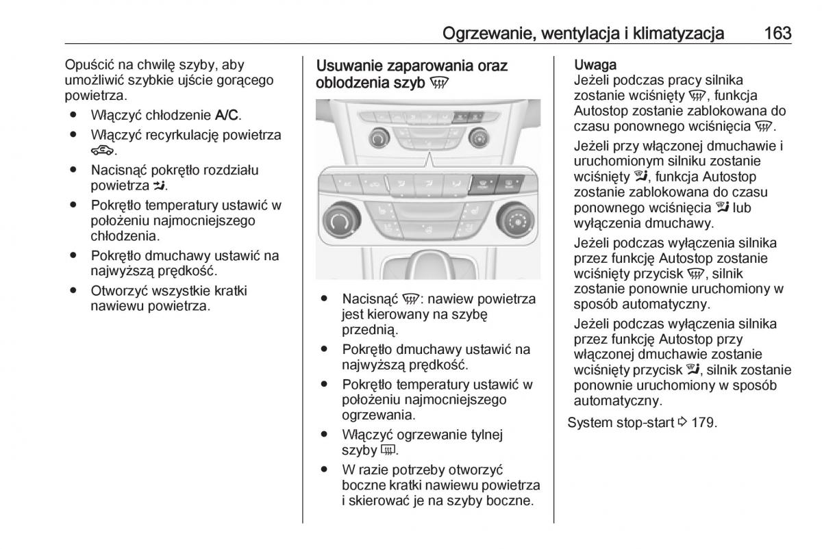 Opel Astra K V 5 instrukcja obslugi / page 165