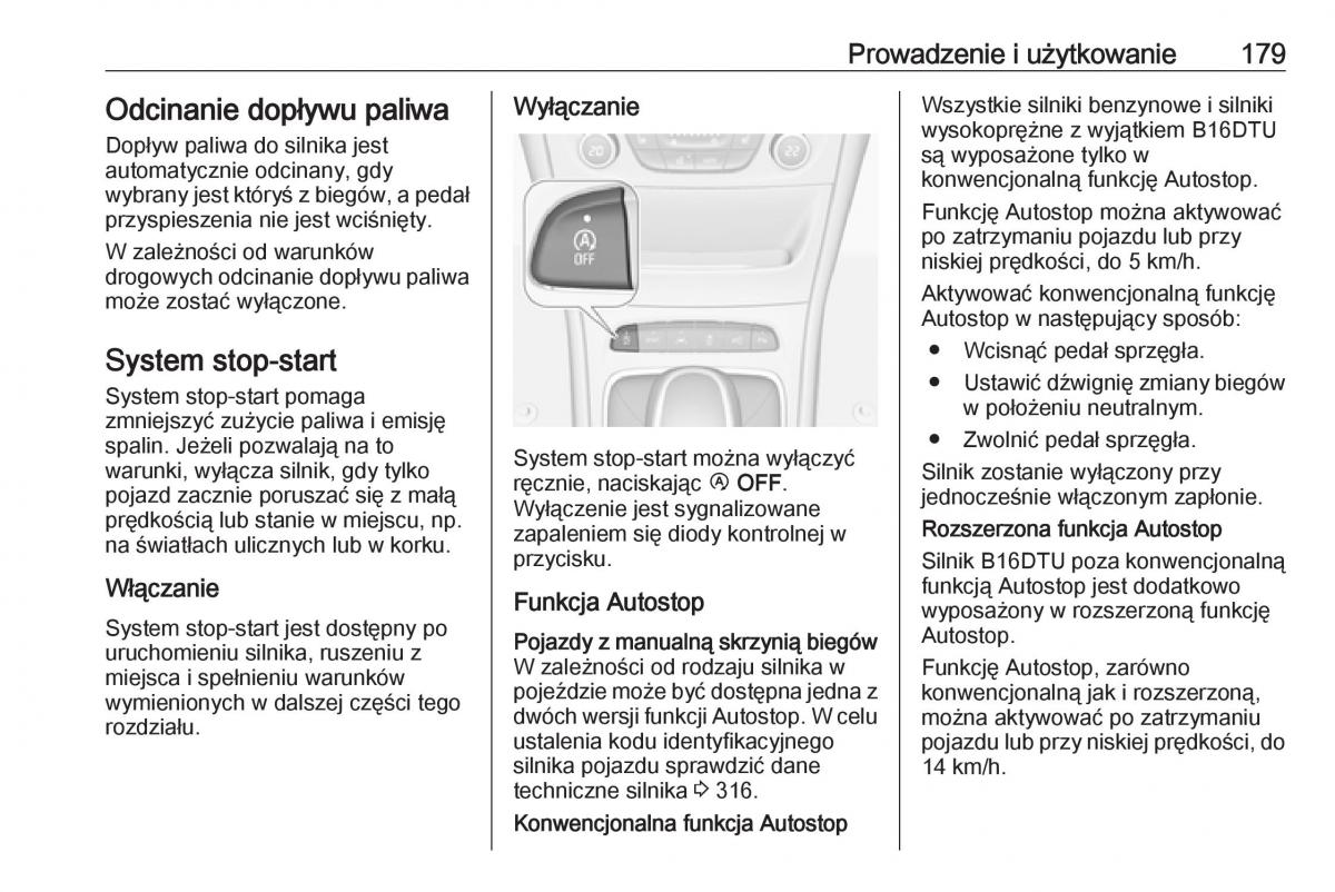 Opel Astra K V 5 instrukcja obslugi / page 181