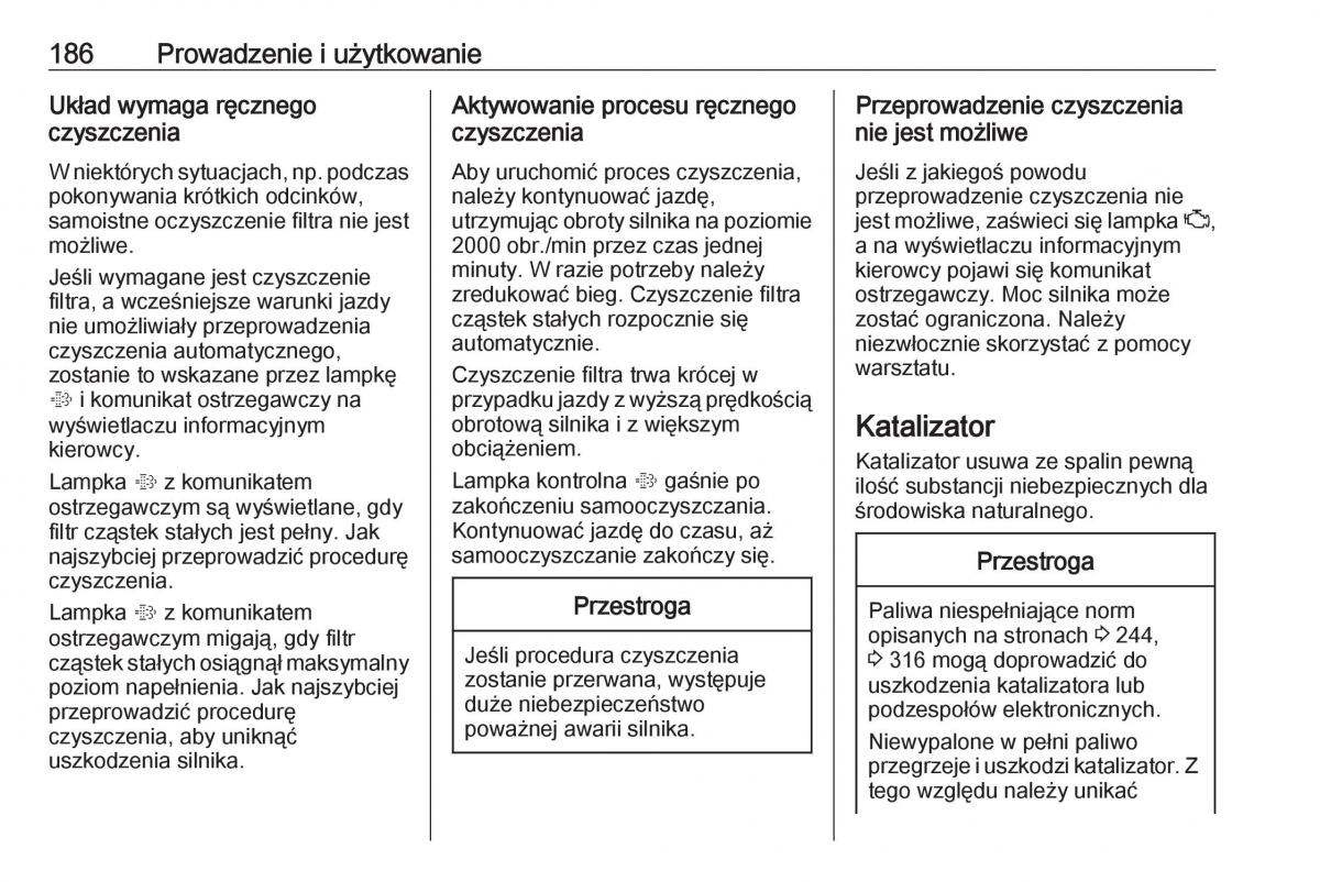 Opel Astra K V 5 instrukcja obslugi / page 188