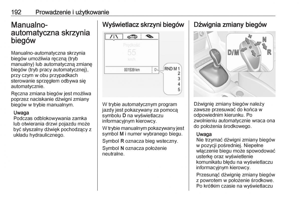 Opel Astra K V 5 instrukcja obslugi / page 194