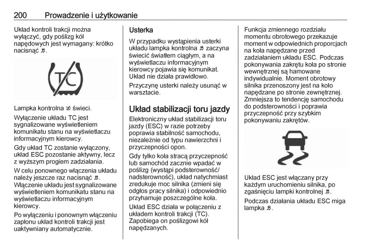 Opel Astra K V 5 instrukcja obslugi / page 202