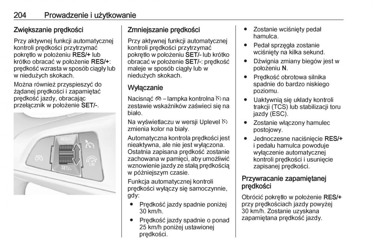 Opel Astra K V 5 instrukcja obslugi / page 206