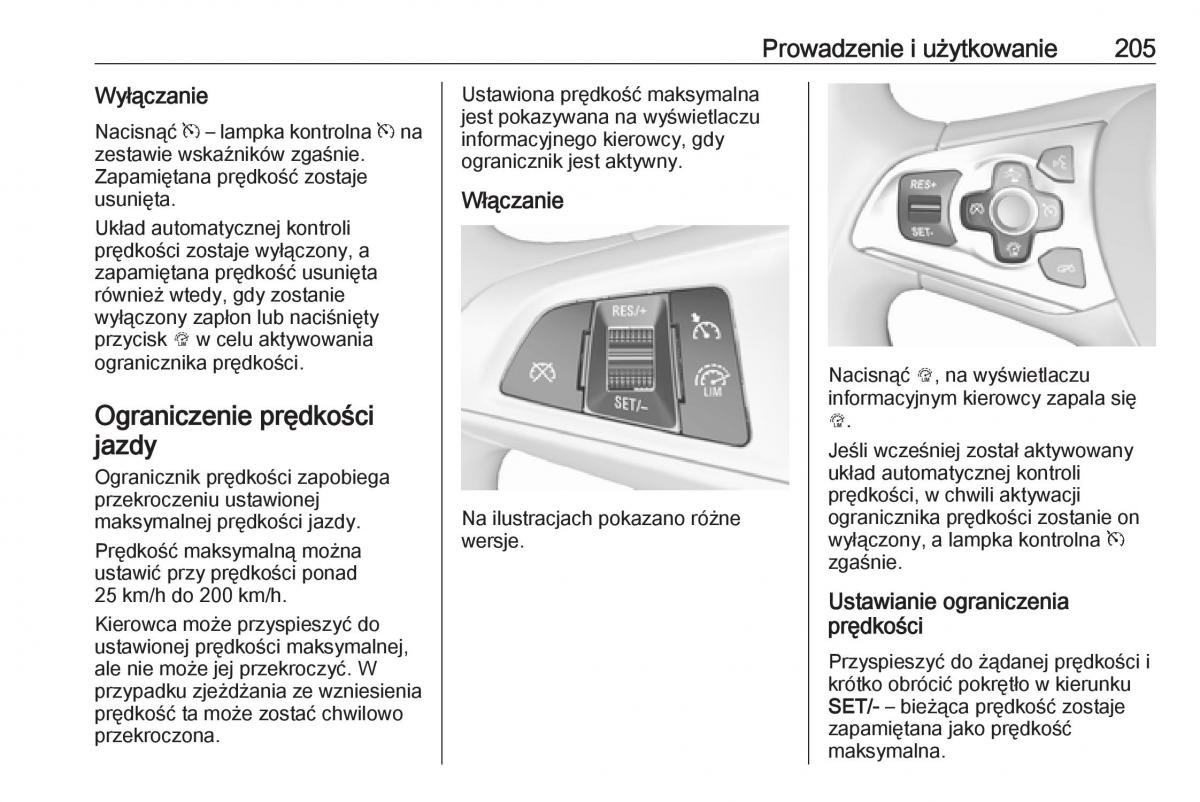 Opel Astra K V 5 instrukcja obslugi / page 207