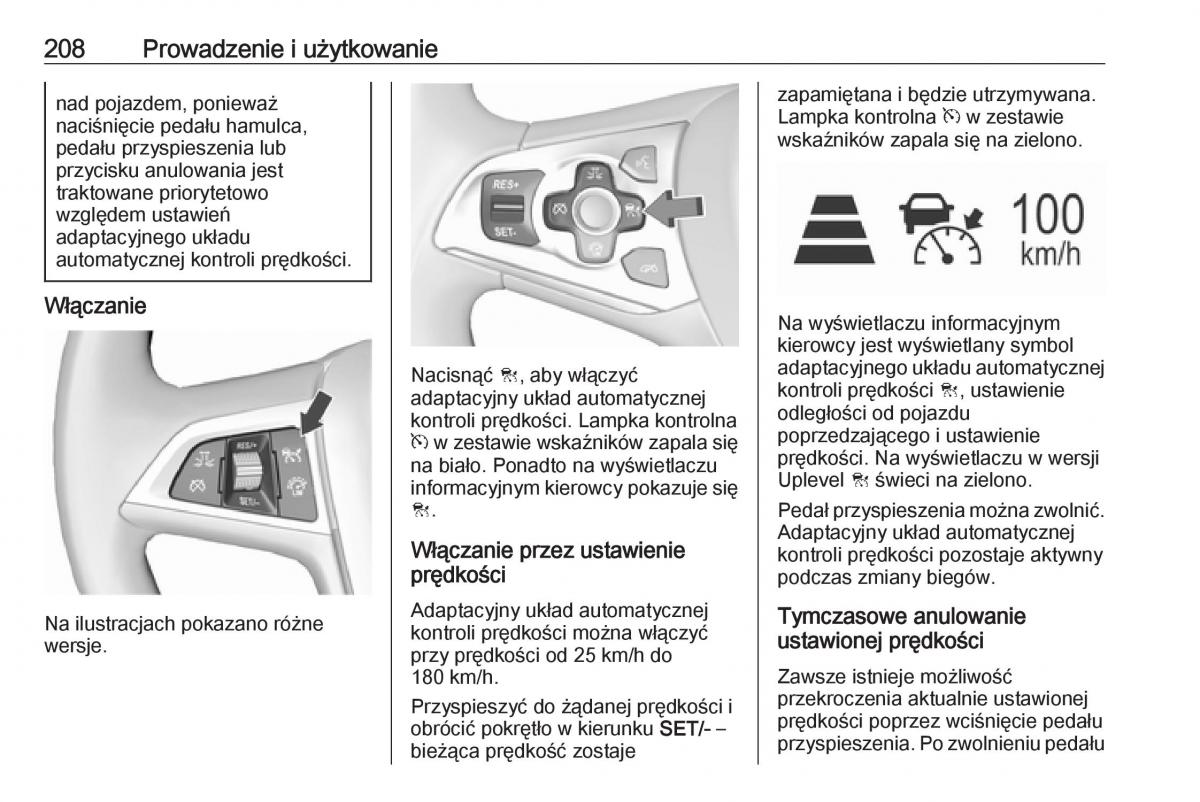 Opel Astra K V 5 instrukcja obslugi / page 210