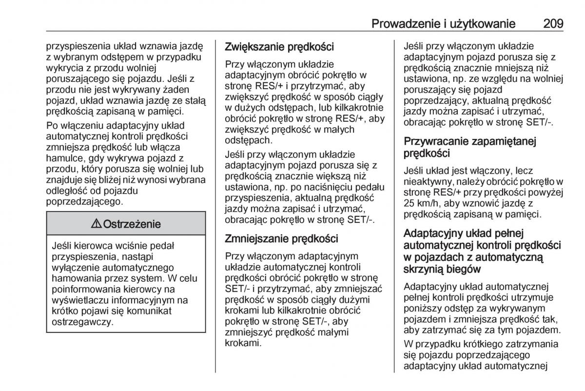 Opel Astra K V 5 instrukcja obslugi / page 211