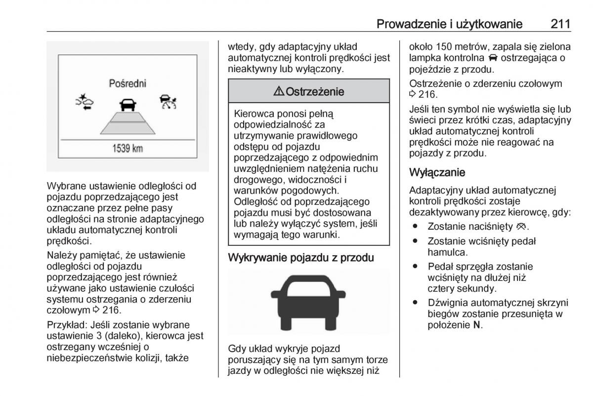 Opel Astra K V 5 instrukcja obslugi / page 213