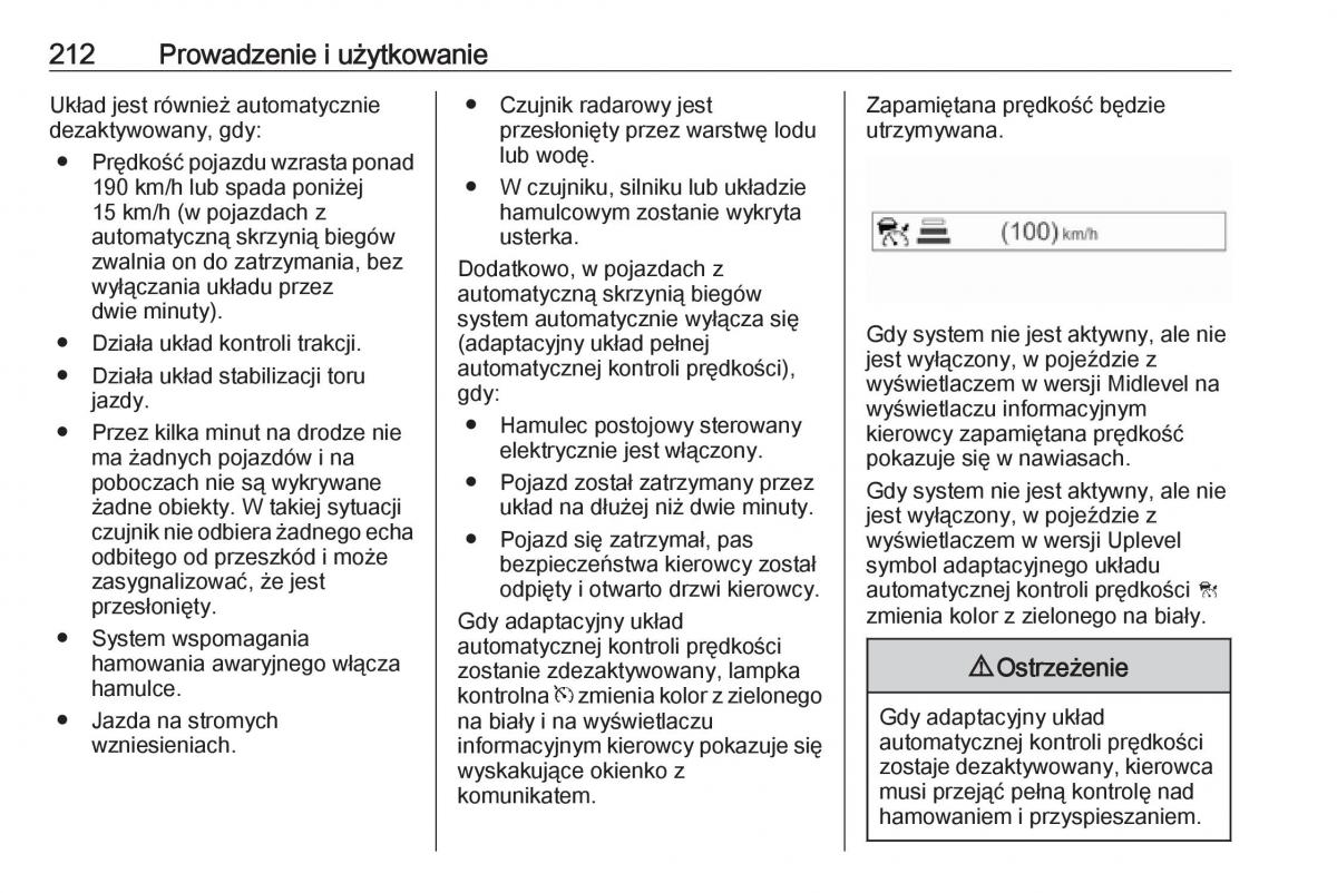 Opel Astra K V 5 instrukcja obslugi / page 214