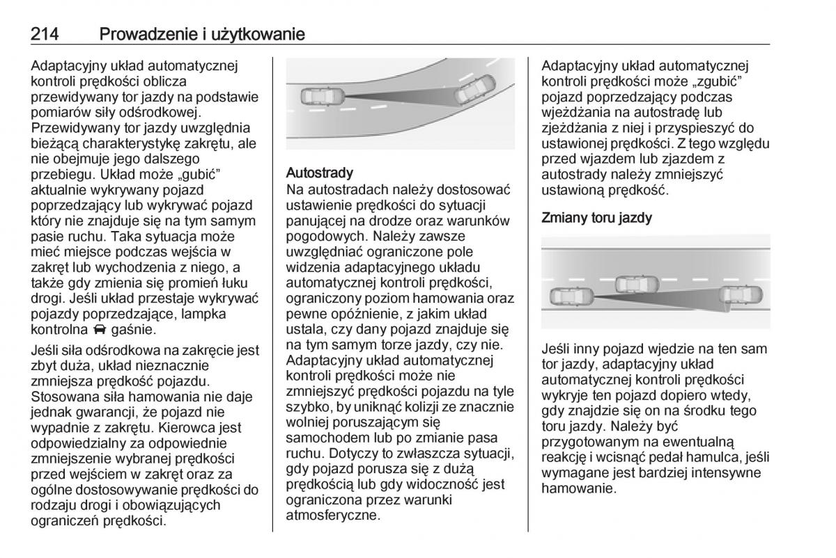 Opel Astra K V 5 instrukcja obslugi / page 216