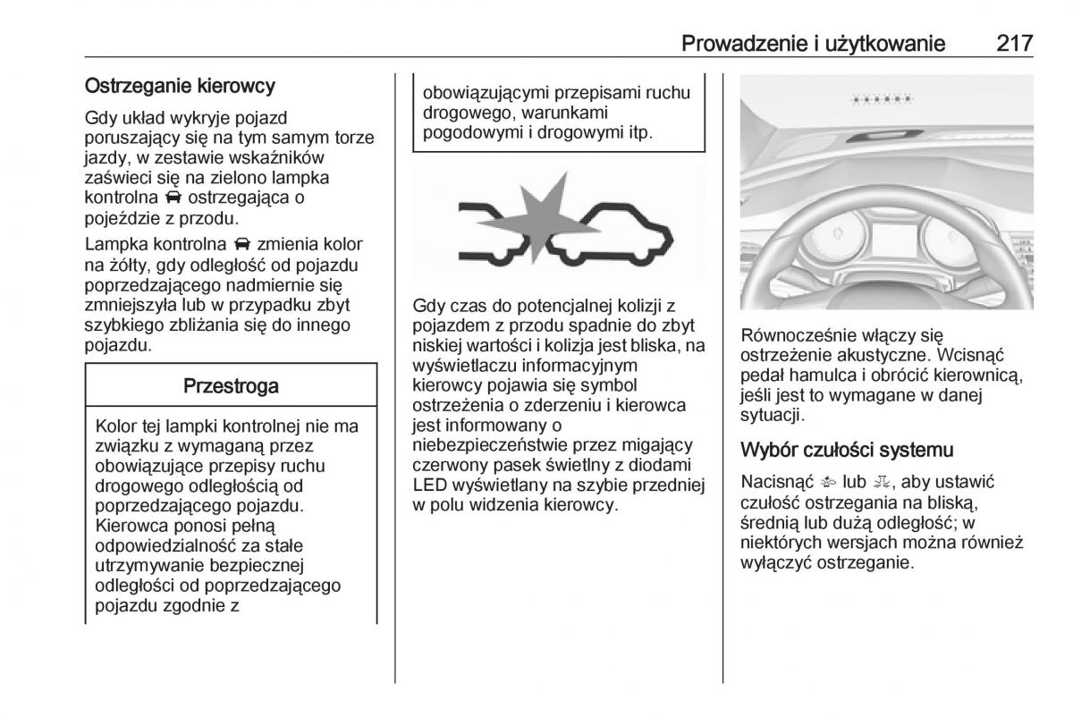 Opel Astra K V 5 instrukcja obslugi / page 219