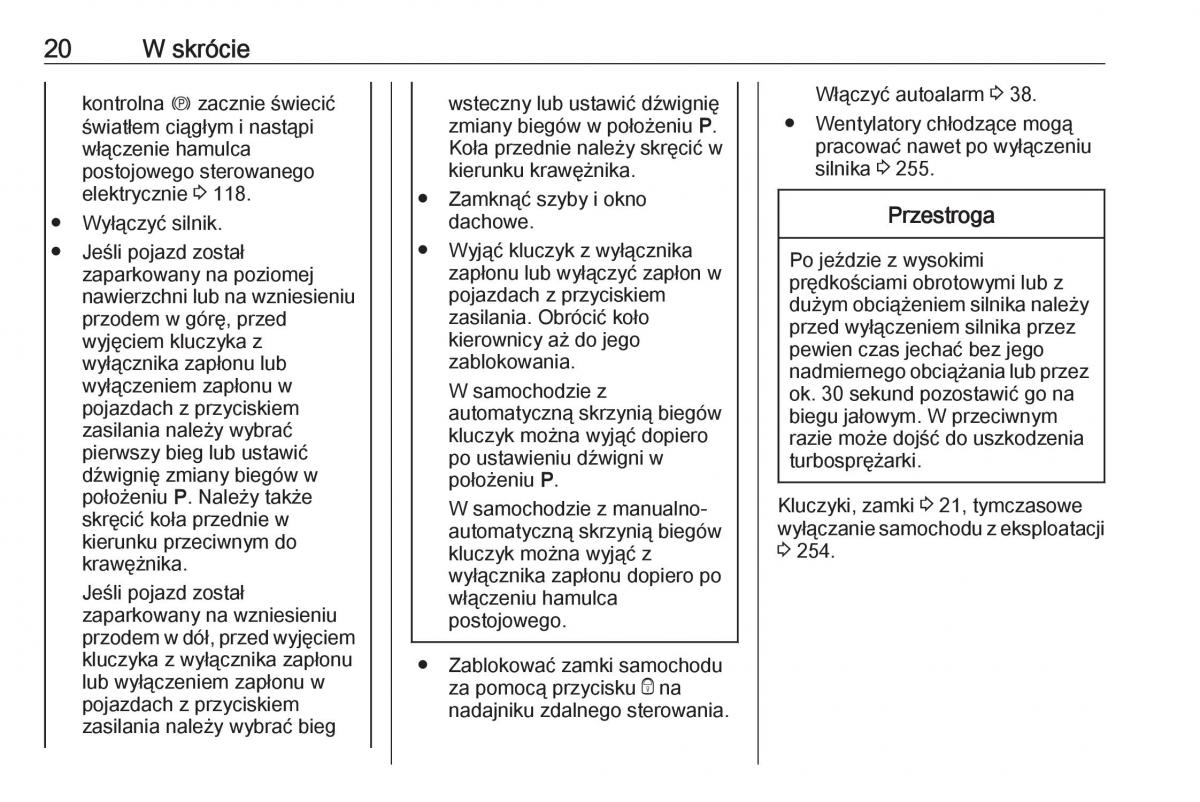 Opel Astra K V 5 instrukcja obslugi / page 22