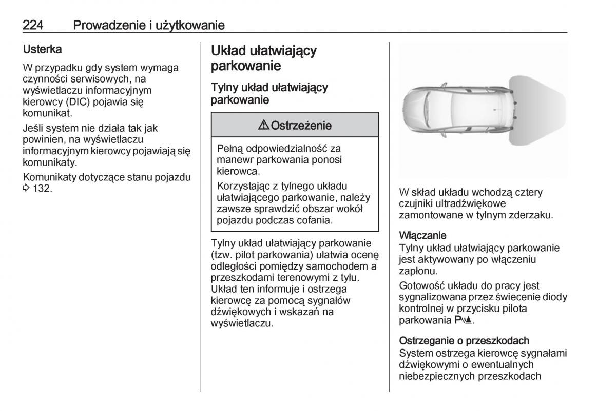 Opel Astra K V 5 instrukcja obslugi / page 226