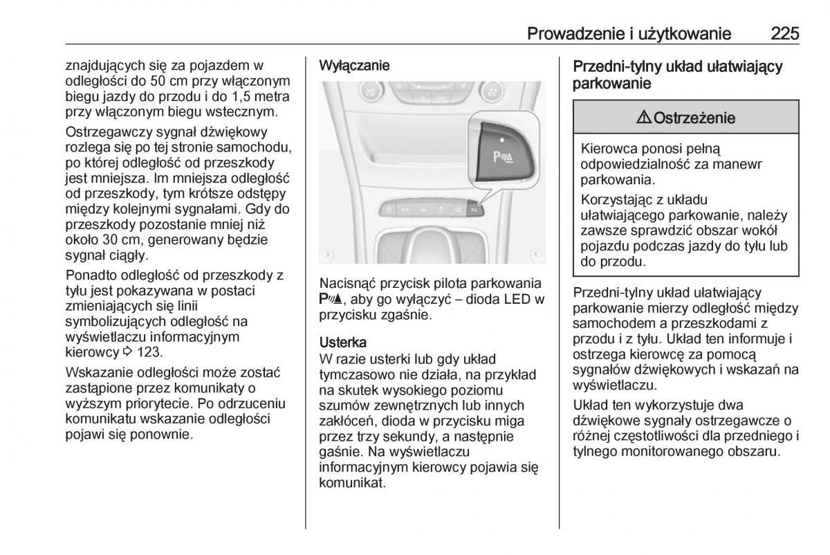 Opel Astra K V 5 instrukcja obslugi / page 227