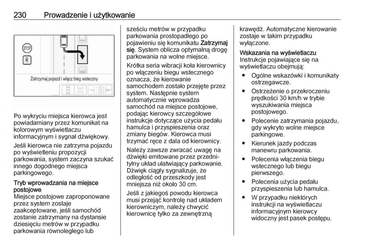 Opel Astra K V 5 instrukcja obslugi / page 232