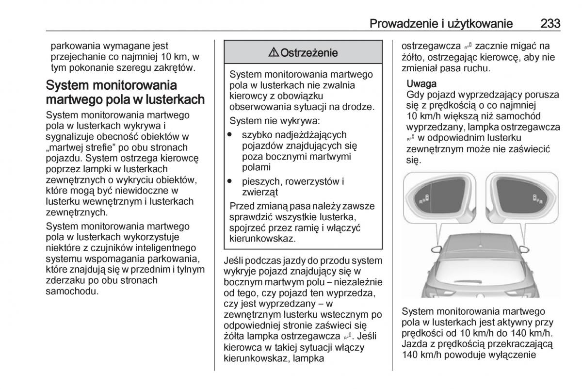 Opel Astra K V 5 instrukcja obslugi / page 235