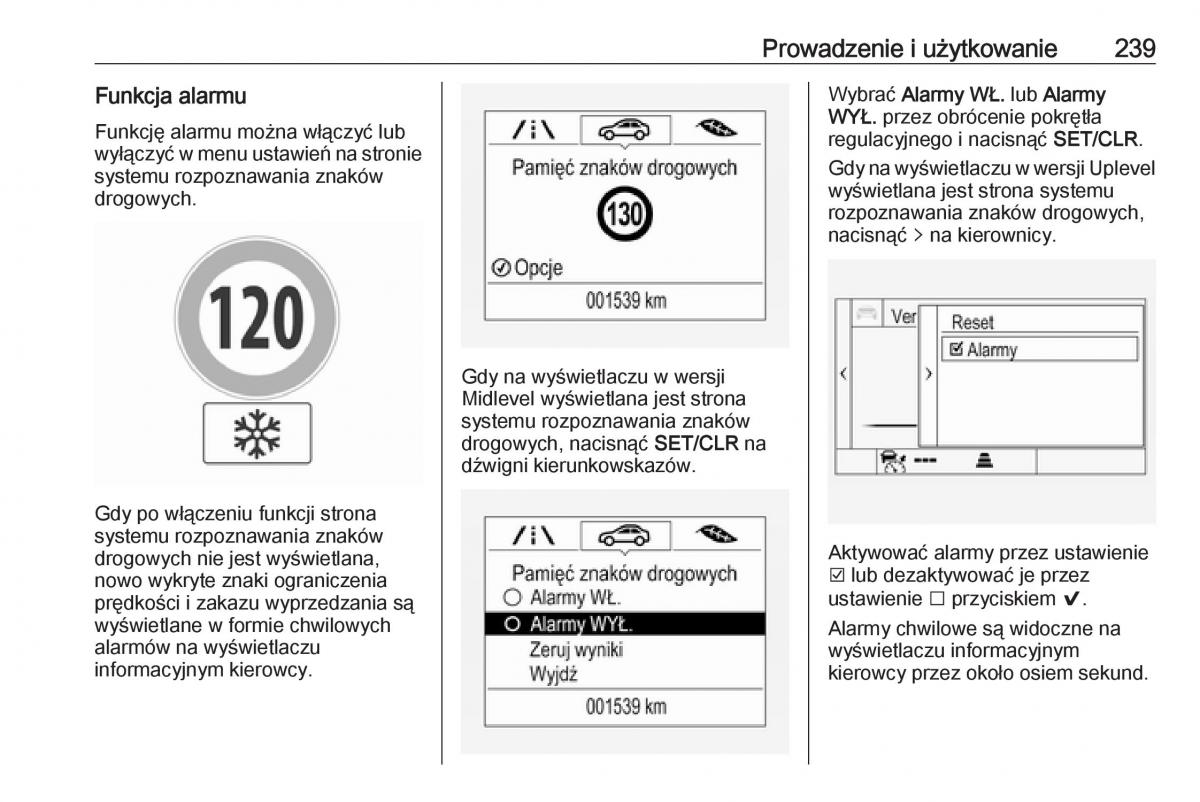 Opel Astra K V 5 instrukcja obslugi / page 241