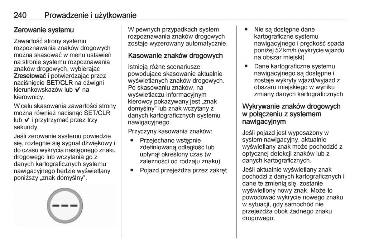 Opel Astra K V 5 instrukcja obslugi / page 242