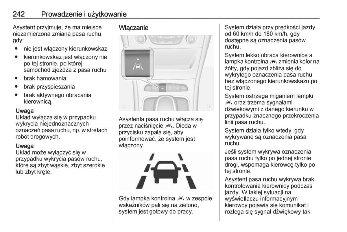 Opel Astra K V 5 instrukcja obslugi / page 244