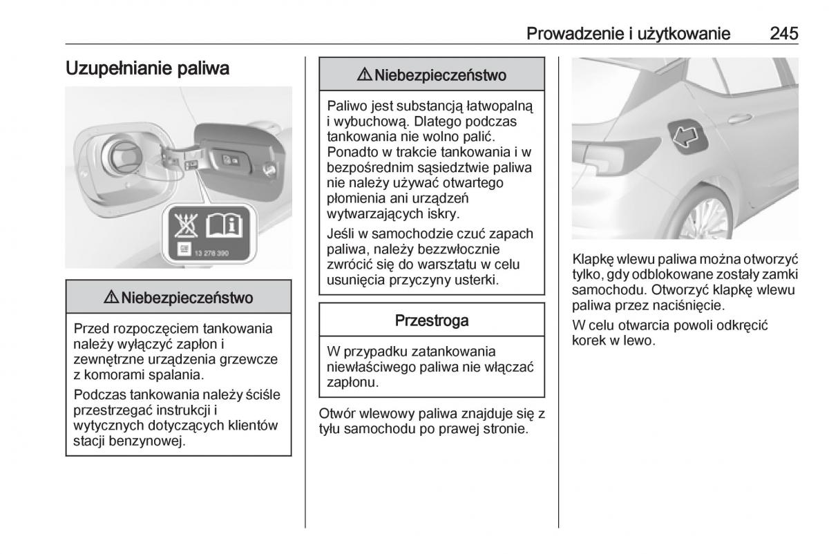 Opel Astra K V 5 instrukcja obslugi / page 247