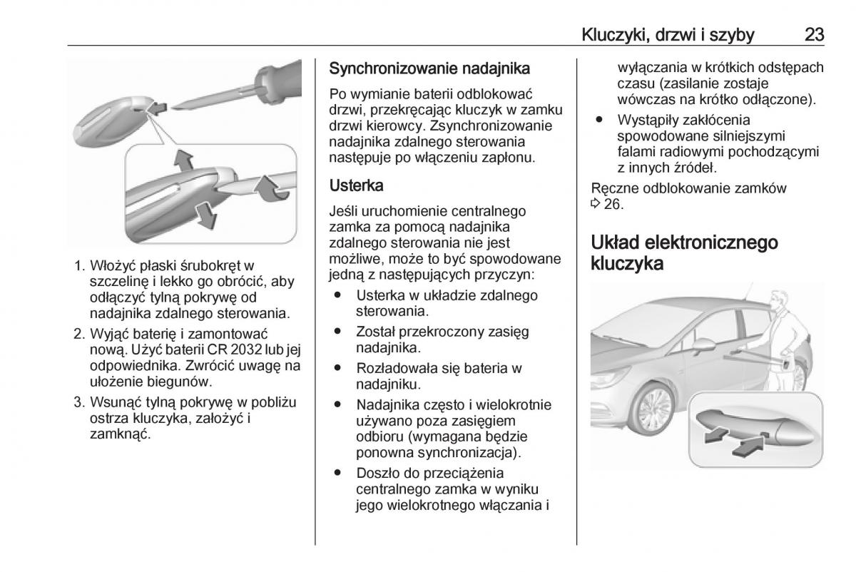 Opel Astra K V 5 instrukcja obslugi / page 25