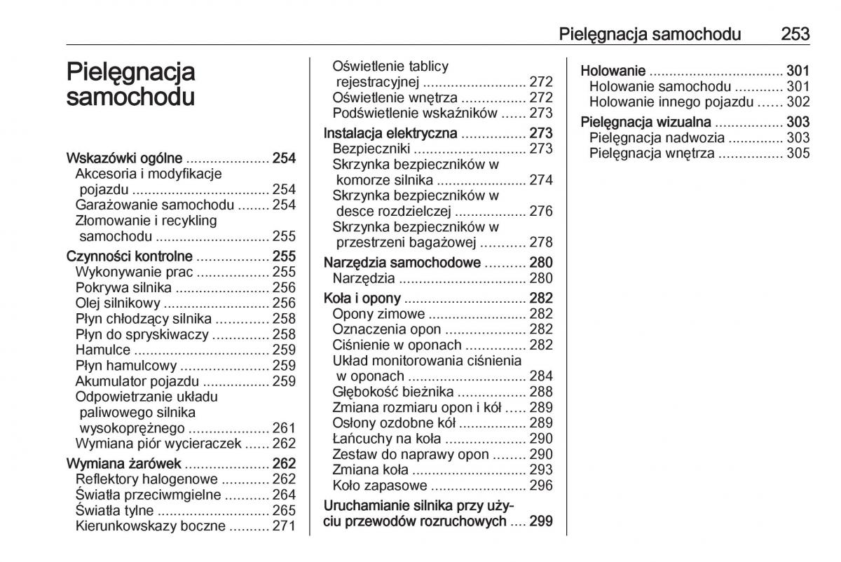 Opel Astra K V 5 instrukcja obslugi / page 255