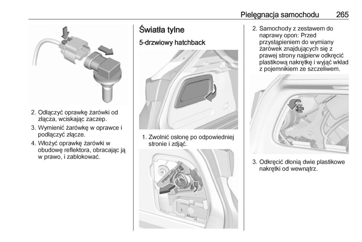 Opel Astra K V 5 instrukcja obslugi / page 267