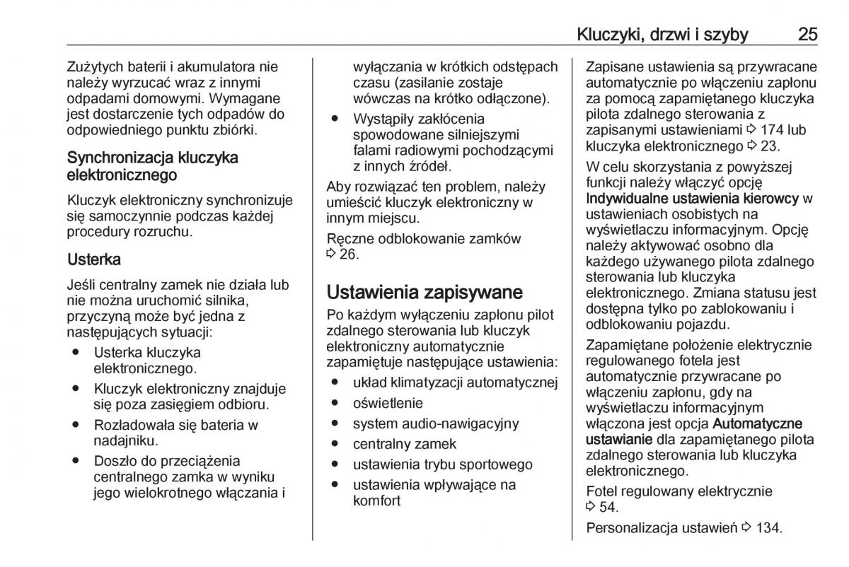 Opel Astra K V 5 instrukcja obslugi / page 27