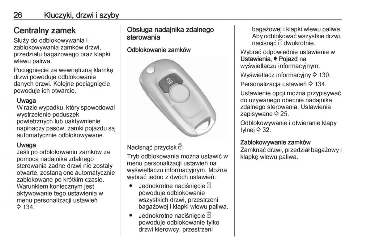 Opel Astra K V 5 instrukcja obslugi / page 28