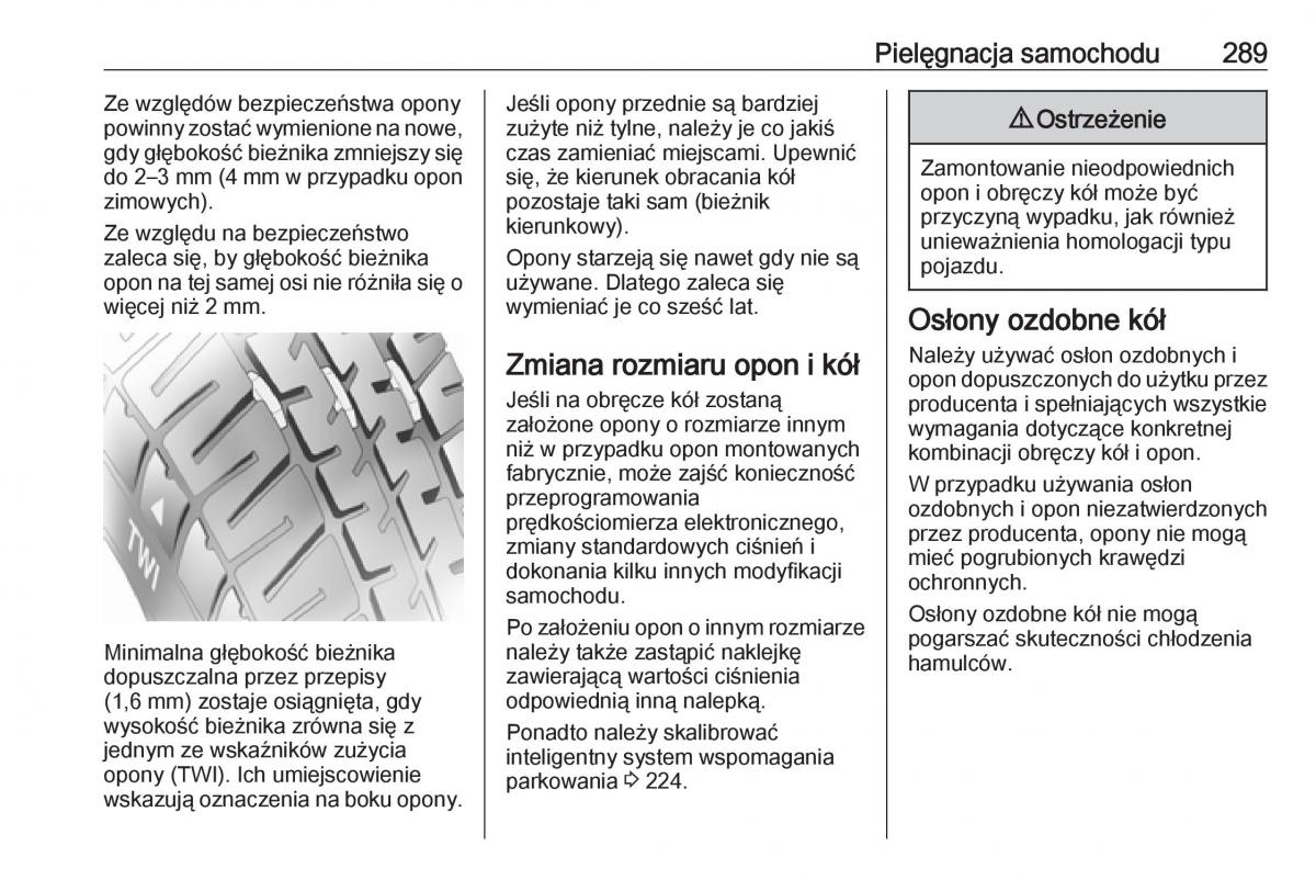 Opel Astra K V 5 instrukcja obslugi / page 291