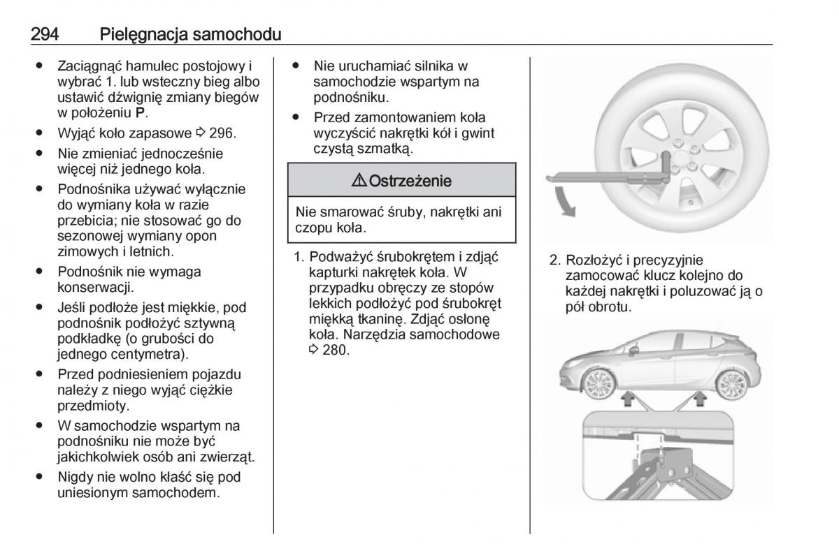 Opel Astra K V 5 instrukcja obslugi / page 296