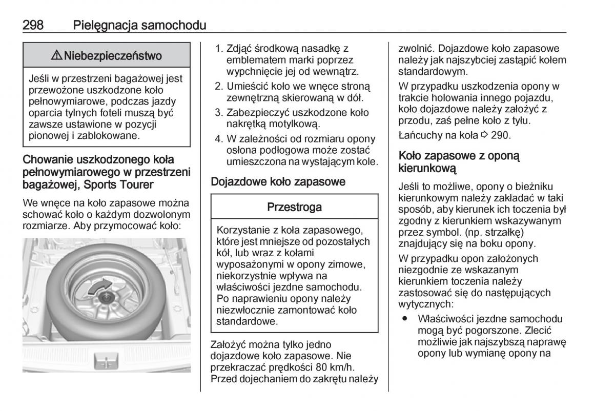 Opel Astra K V 5 instrukcja obslugi / page 300