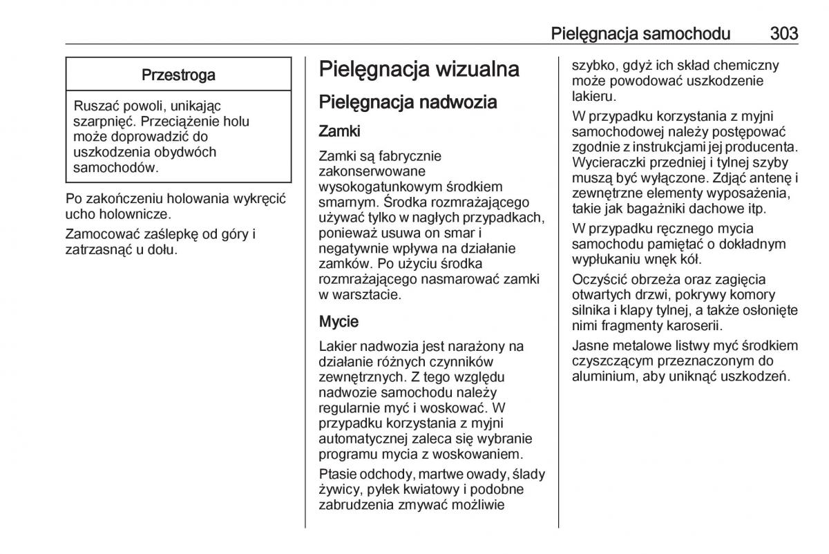 Opel Astra K V 5 instrukcja obslugi / page 305