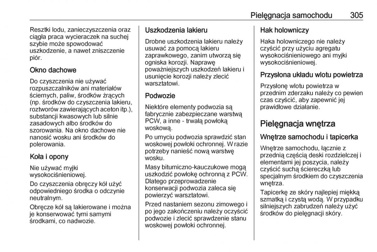 Opel Astra K V 5 instrukcja obslugi / page 307