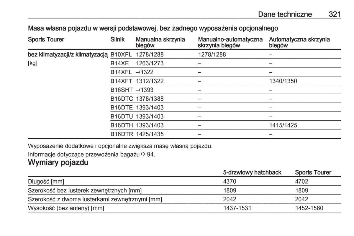 Opel Astra K V 5 instrukcja obslugi / page 323