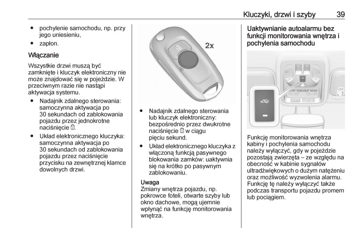 Opel Astra K V 5 instrukcja obslugi / page 41