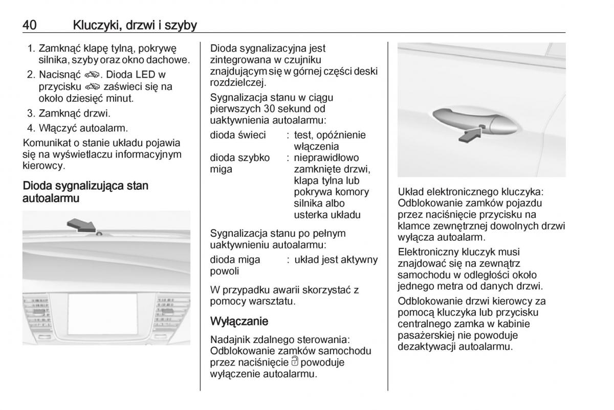 Opel Astra K V 5 instrukcja obslugi / page 42