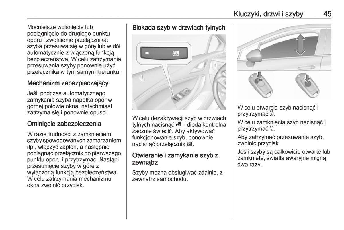 Opel Astra K V 5 instrukcja obslugi / page 47