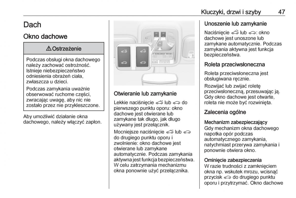 Opel Astra K V 5 instrukcja obslugi / page 49