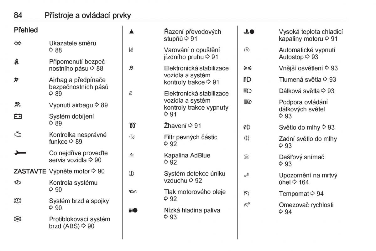 Opel Crossland X navod k obsludze / page 86