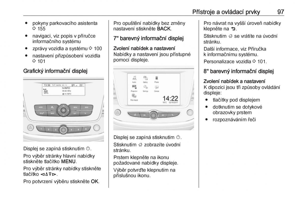 Opel Crossland X navod k obsludze / page 99