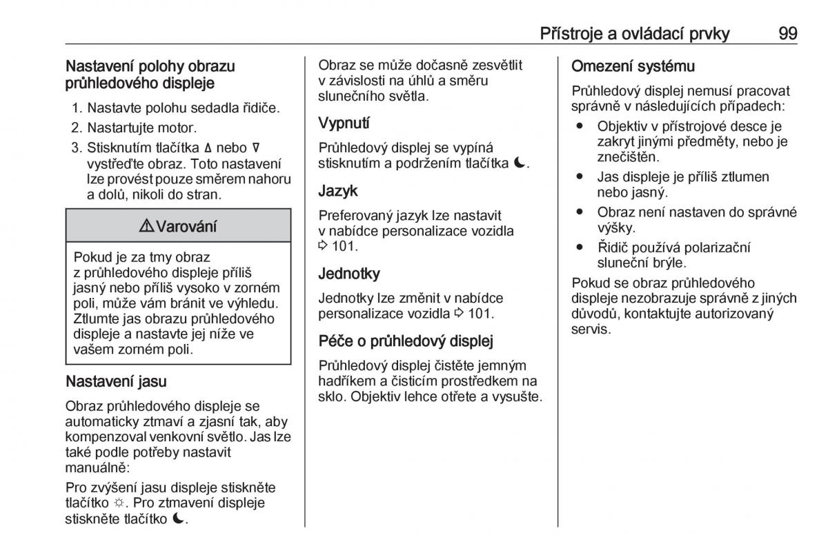 Opel Crossland X navod k obsludze / page 101