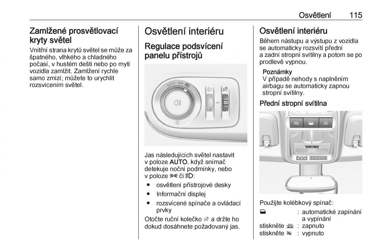 Opel Crossland X navod k obsludze / page 117