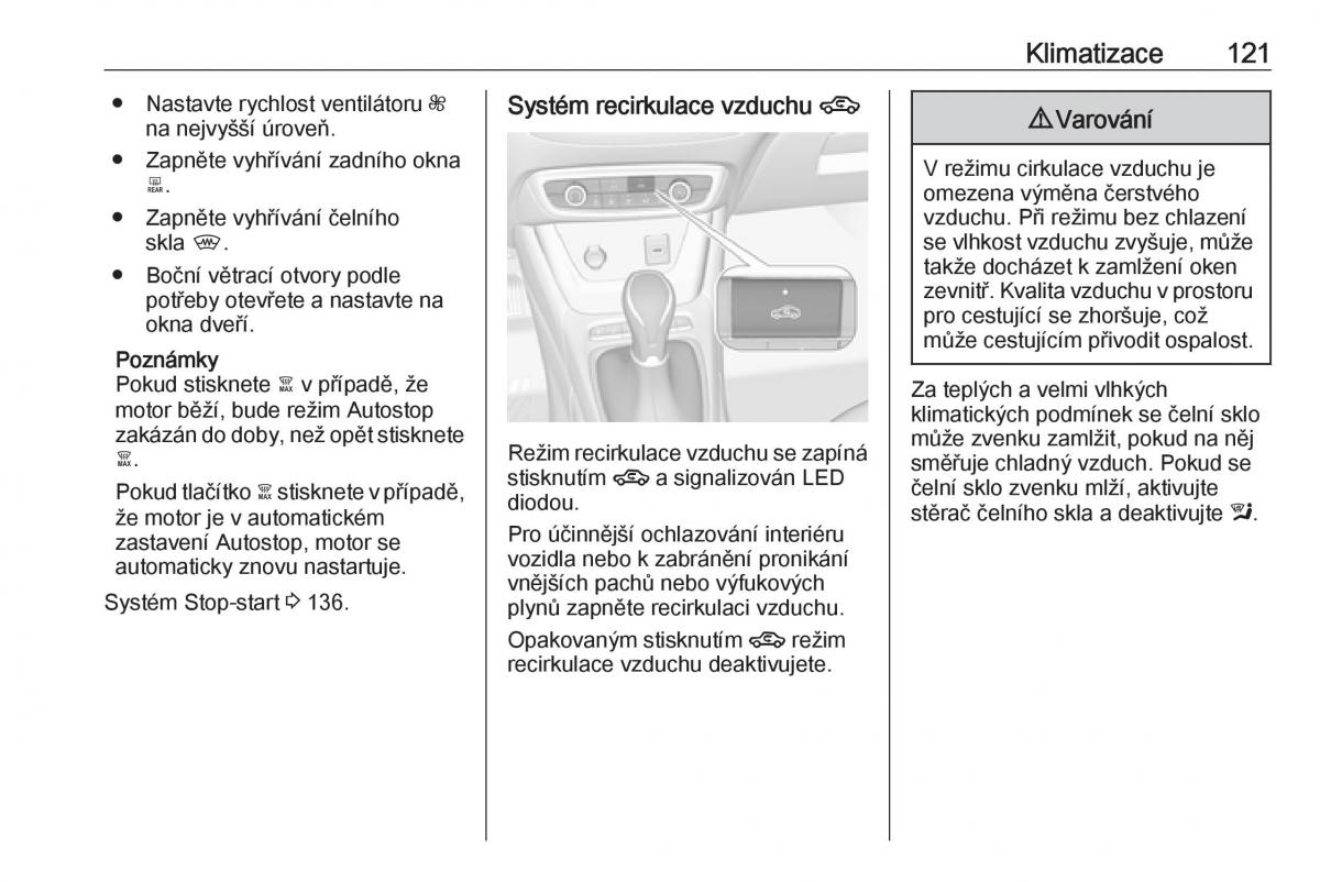 Opel Crossland X navod k obsludze / page 123