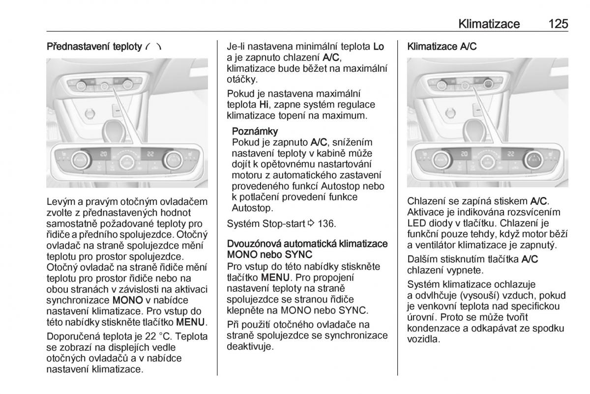 Opel Crossland X navod k obsludze / page 127